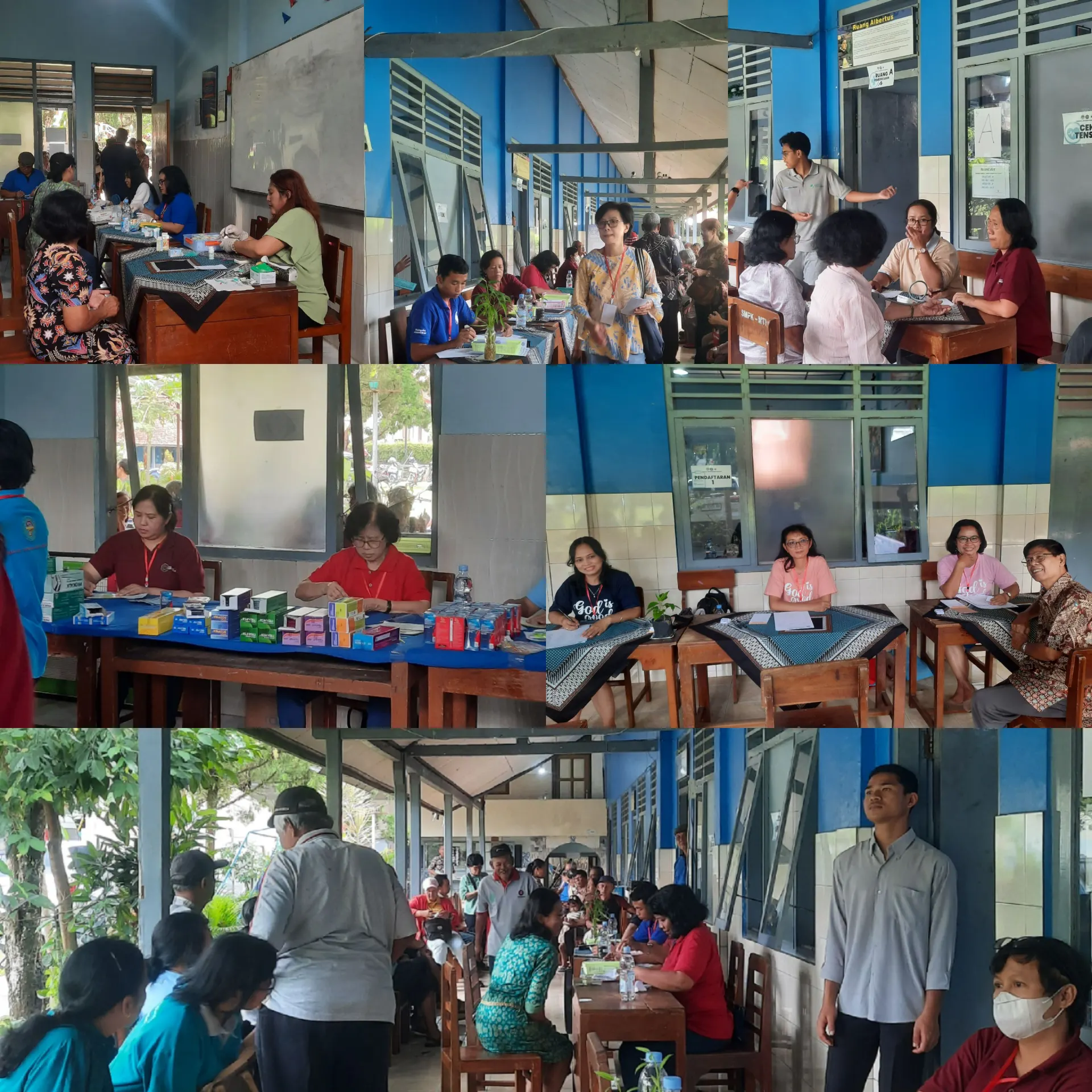 kegiatan cek kesehatan bagi umat di Paroki St. Antonius Muntilan